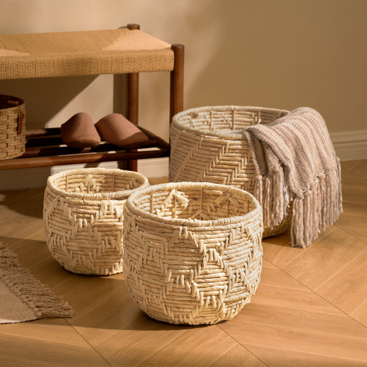 Round baskets shop for storage